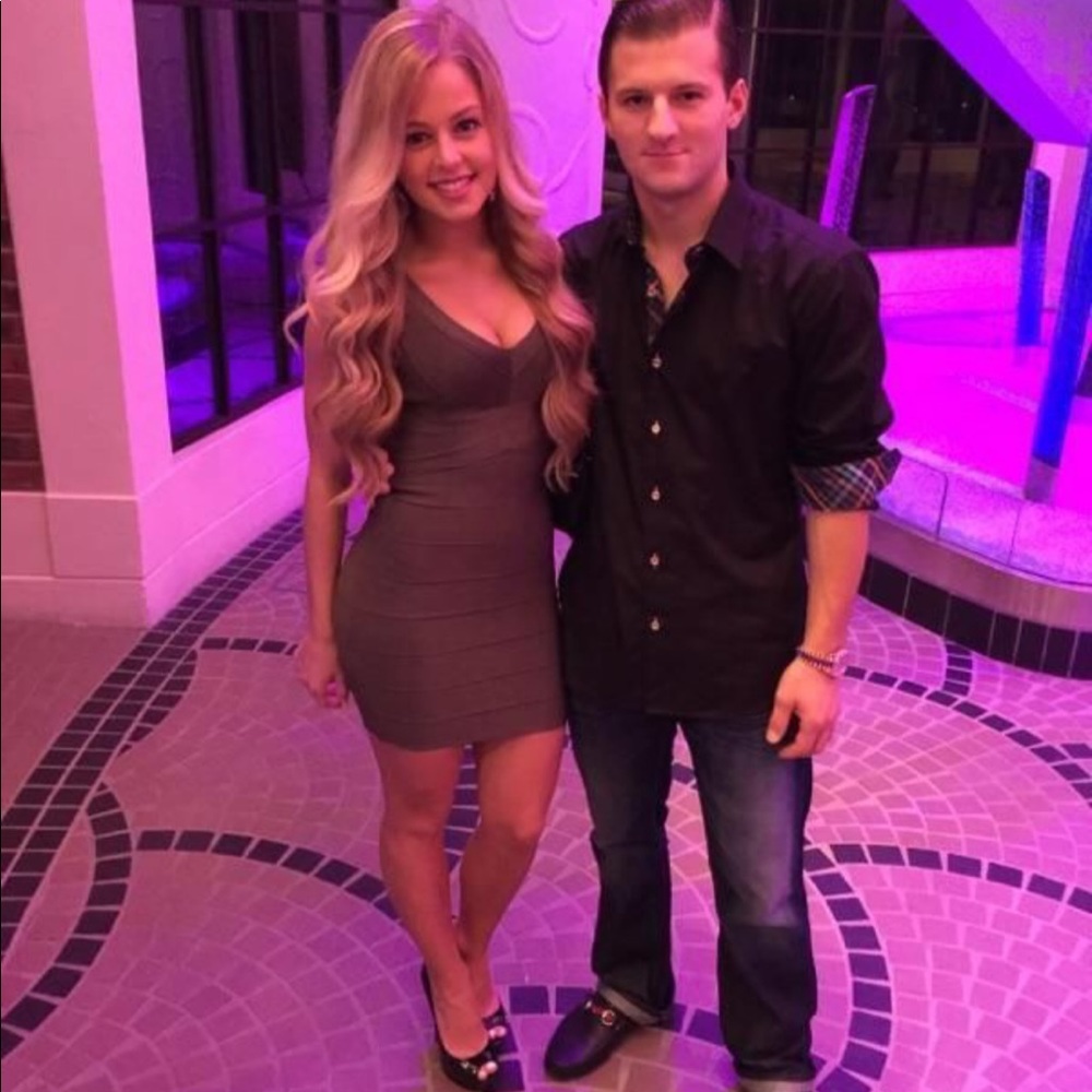 Green bandage dress